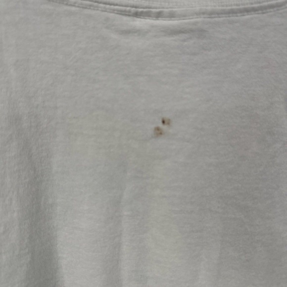 Vintage Hard Rock Cafe T-Shirt XL White Teal Purple Vancouver Canada 1989 Flaw - Picture 6 of 11